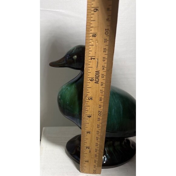 Blue Mountain Pottery Duck Green Drip Glaze 7.5" Tall Canada MCM Beautiful - Picture 8 of 9